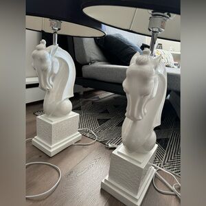 Horse design lamp 1 set of 2